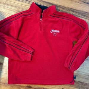Vintage Wisconsin Quarter Zip Fleece